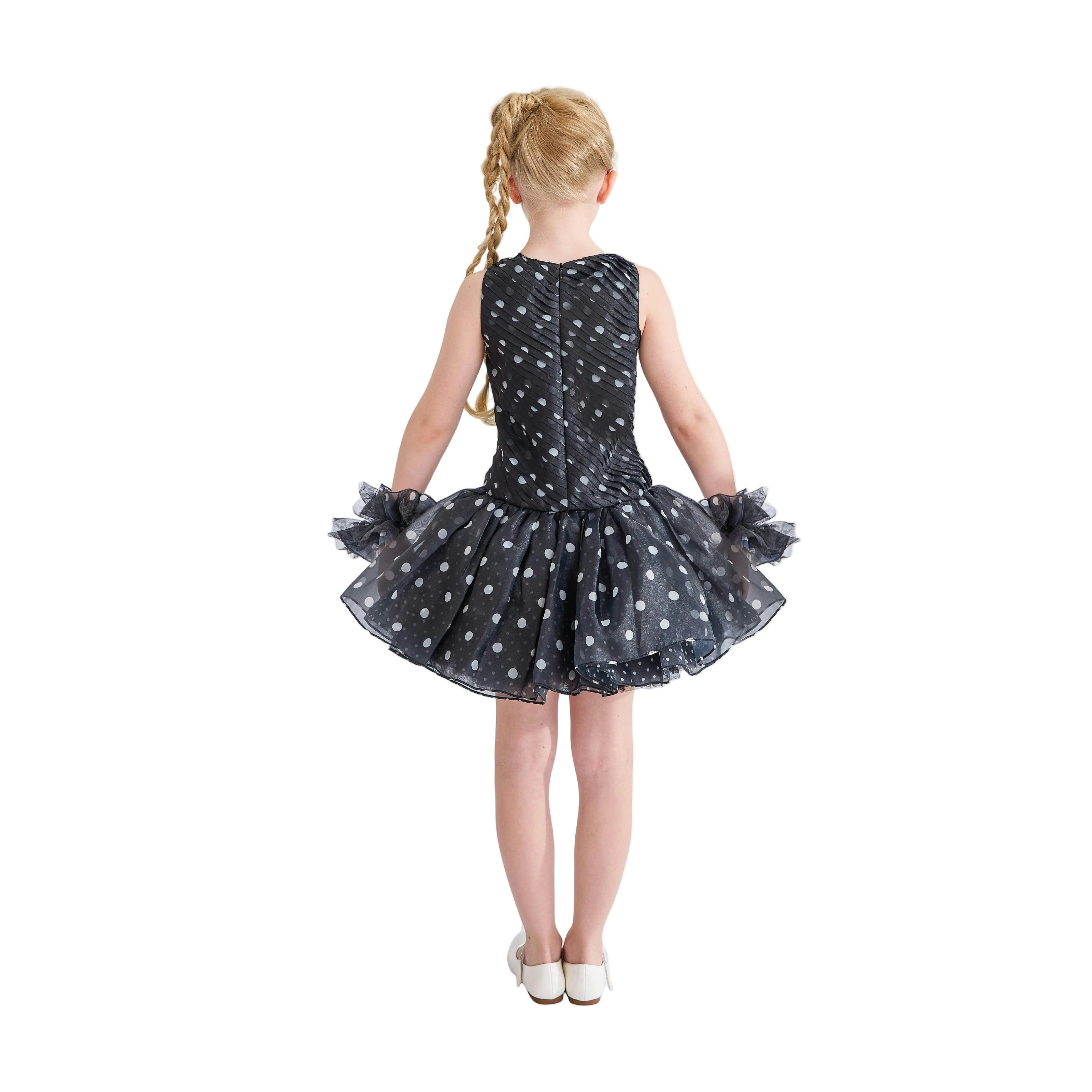Black Calivra Polka Dot Dress