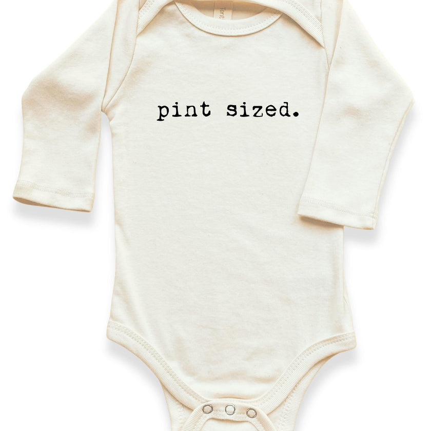 Pint Sized Organic Baby Bodysuit Long Sleeve
