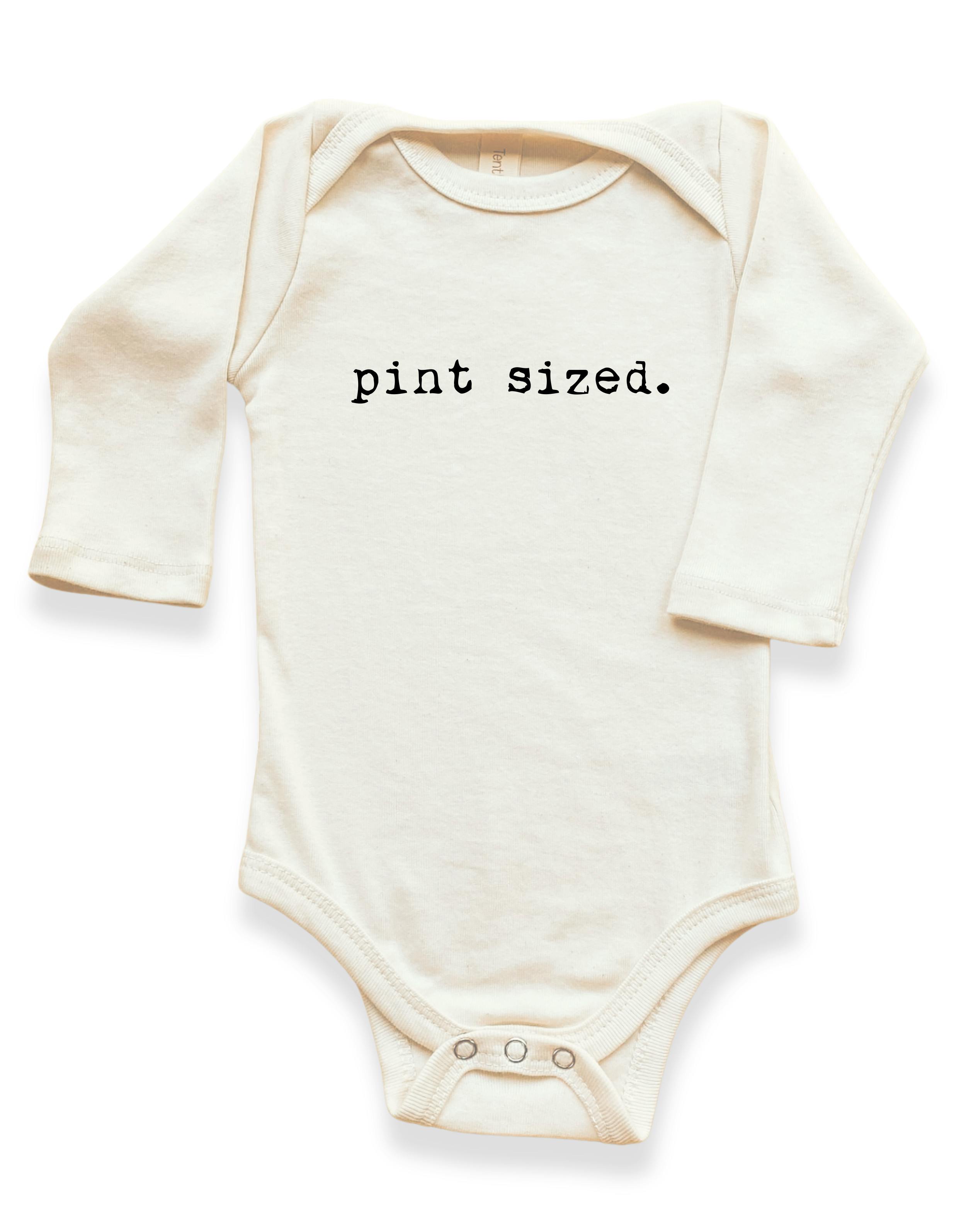 Pint Sized Organic Baby Bodysuit Long Sleeve
