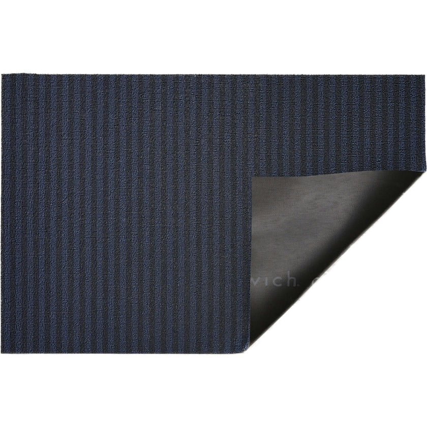 Breton Stripe Shag Floor Mat, Blue