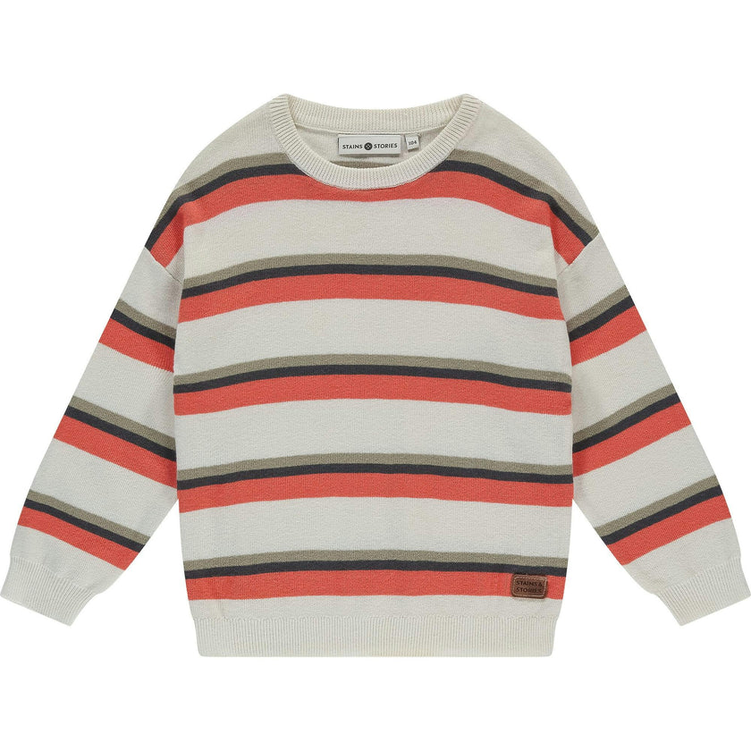 Pullover Multi Stripe Sweater