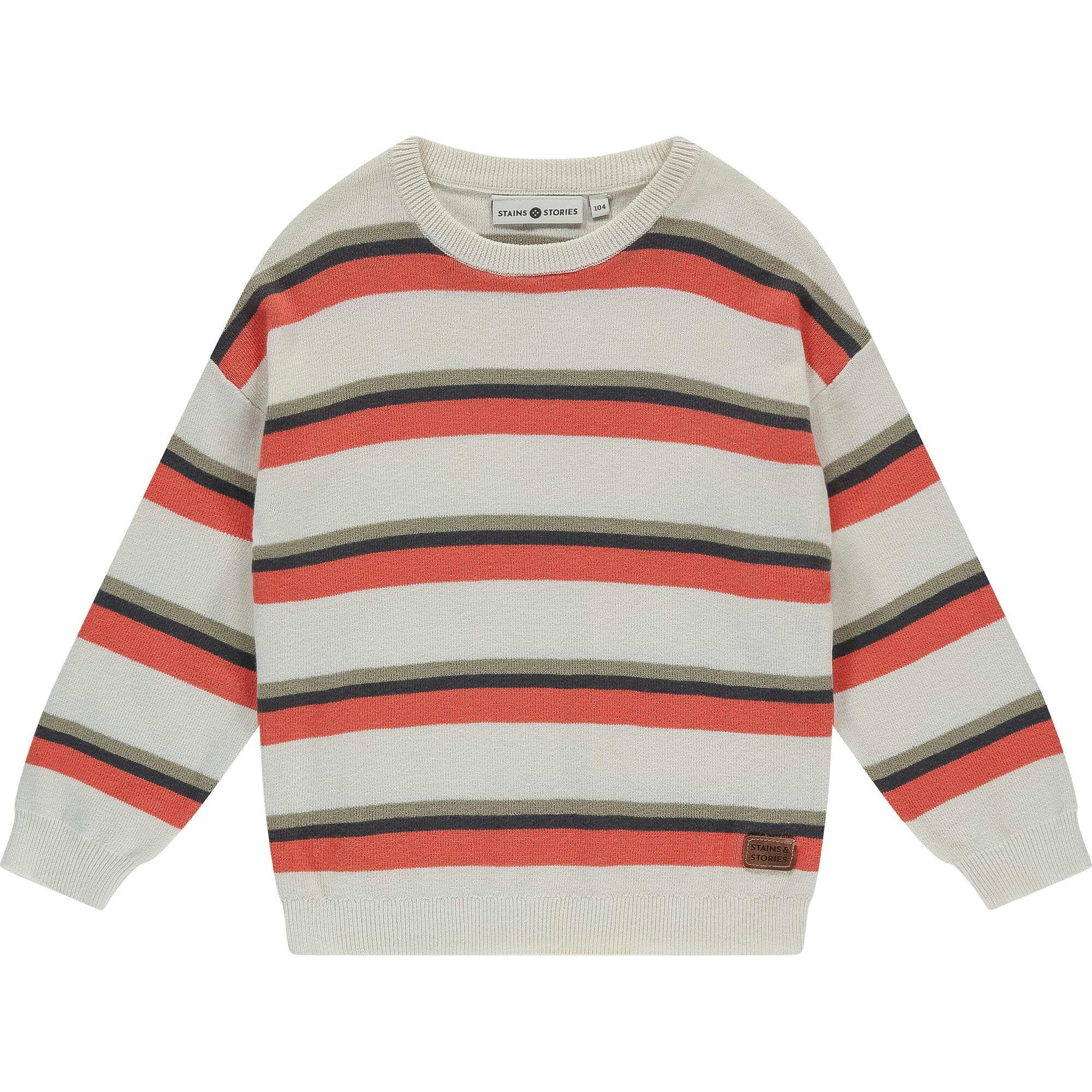 Pullover Multi Stripe Sweater
