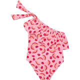 UPF50+ Ruffle One Shoulder Swimsuit