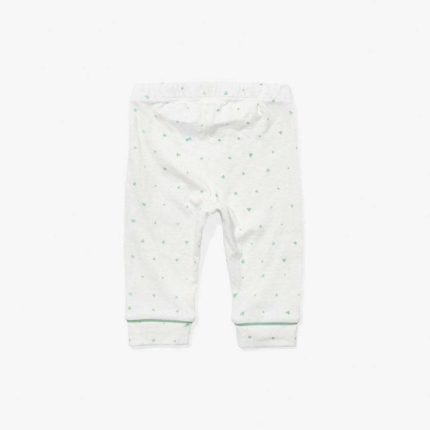Andy Baby Legging, Seafoam Hearts