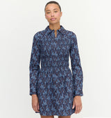 The Mira Dress - Navy Cala Paisley