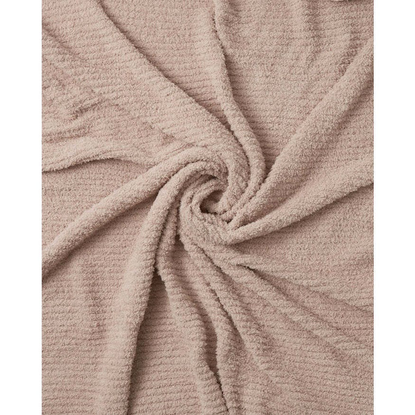 Fuzzy Cushy Ribbed Blanket