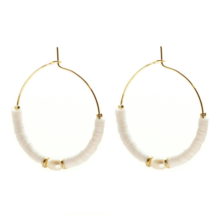 Windansea Hoops ~ Salty Shells