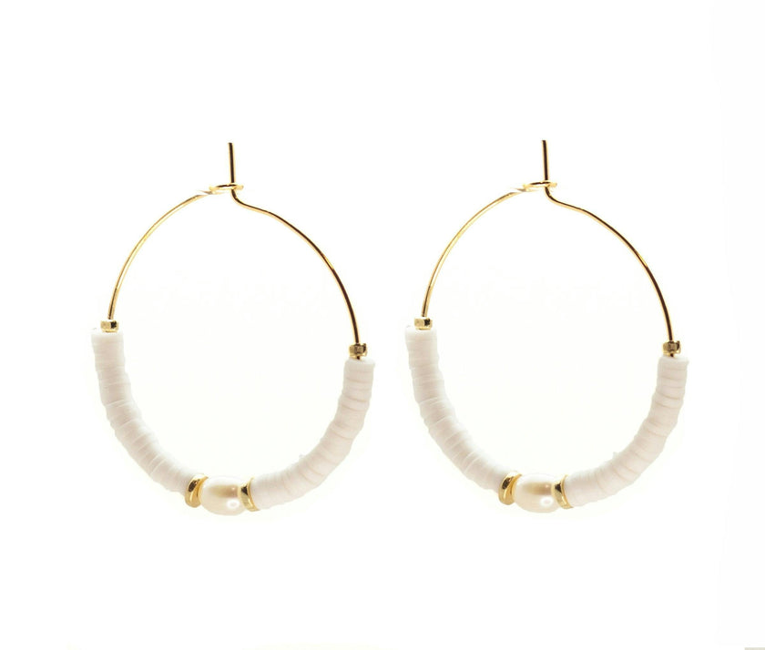 Windansea Hoops ~ Salty Shells