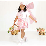 Coquette Easter Bunny Patch Baseball Hat