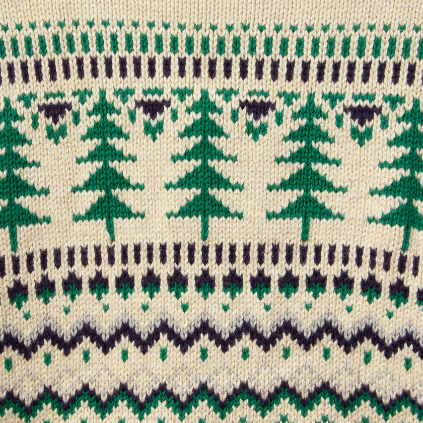 The Evergreen Fair Isle Cardigan, ivory