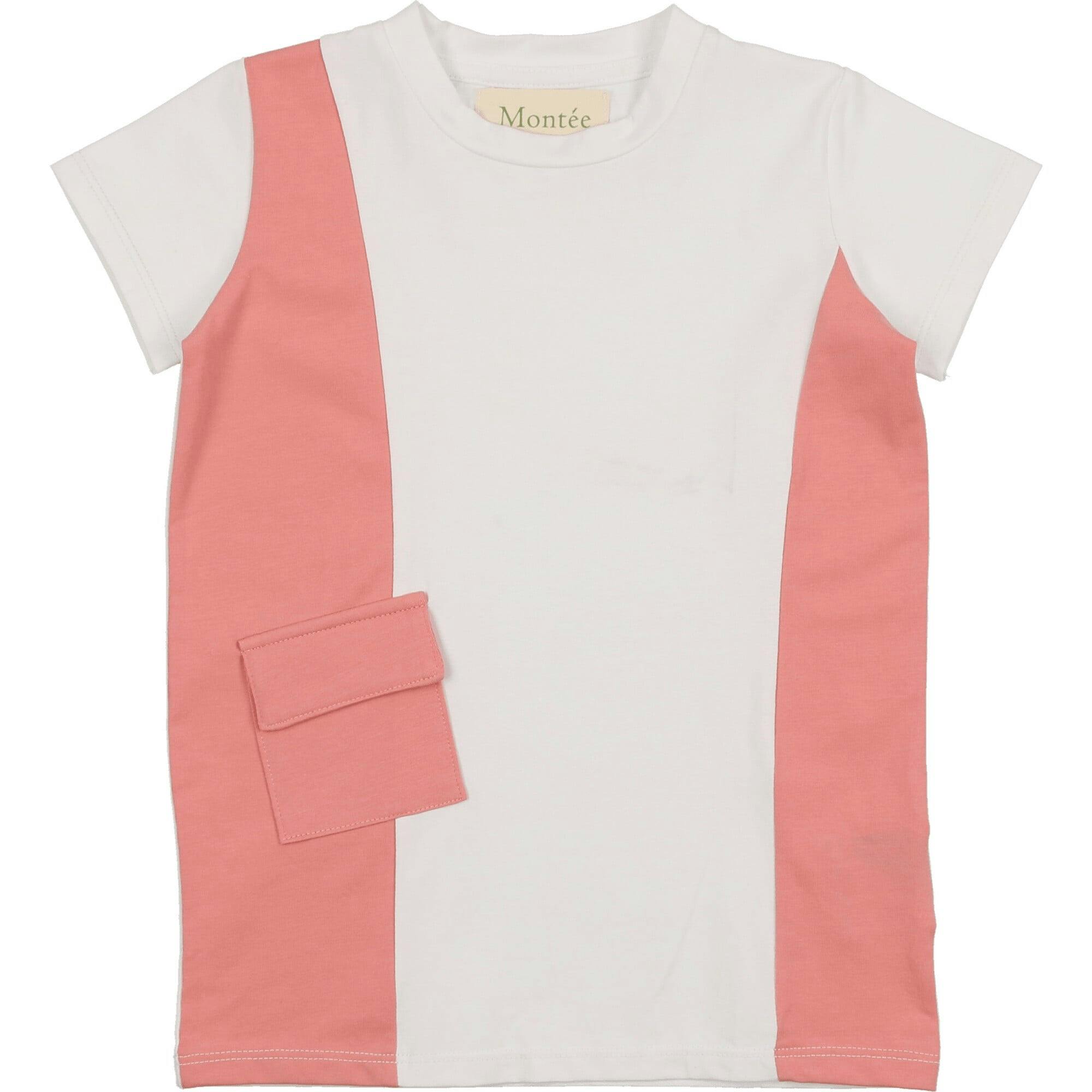 Colorblock Pocket Short Sleeves Tee