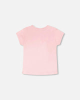 Organic Cotton Jersey Ice Cream T-Shirt Pink