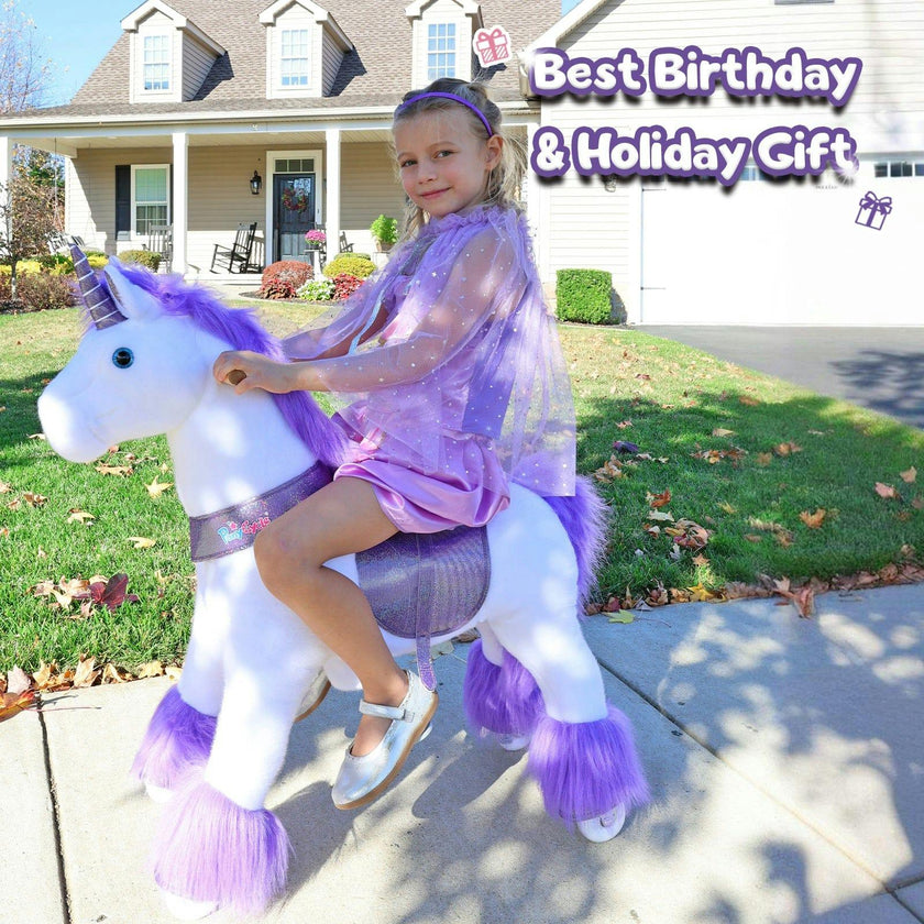 Model U® Unicorn Ride-On Toy Age 4–7 – Purple