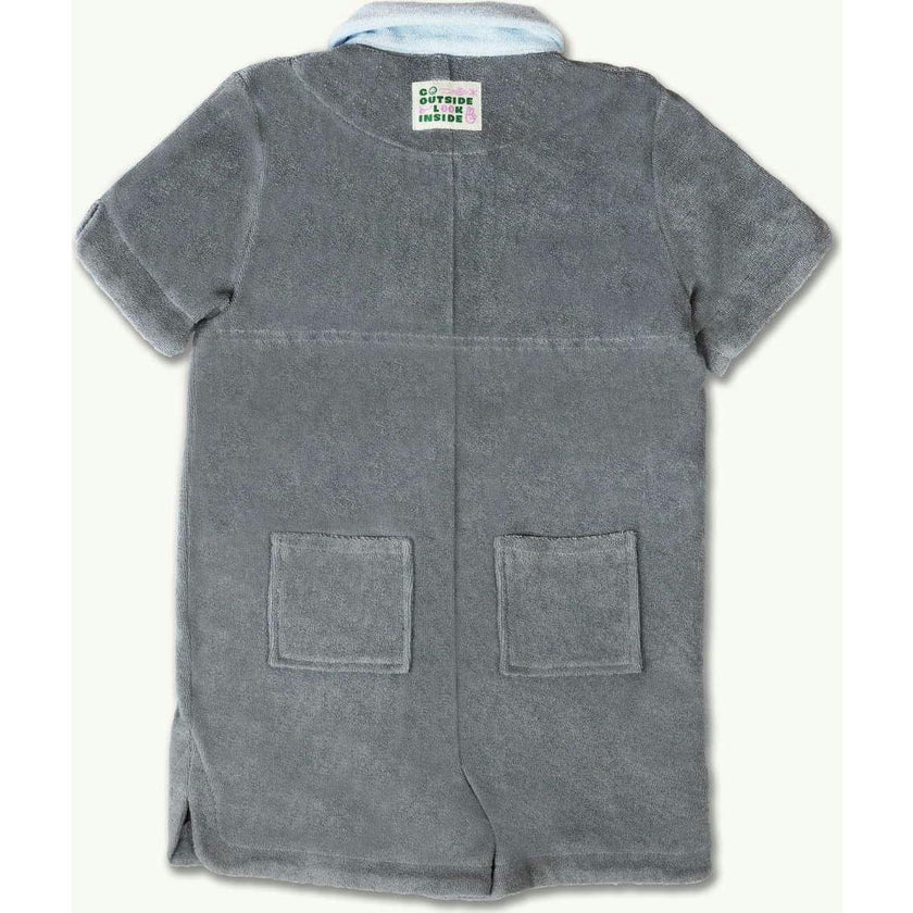 children's terry jumpsuit - stone