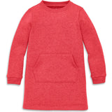 Kids cozy fleece sweatshirt dress