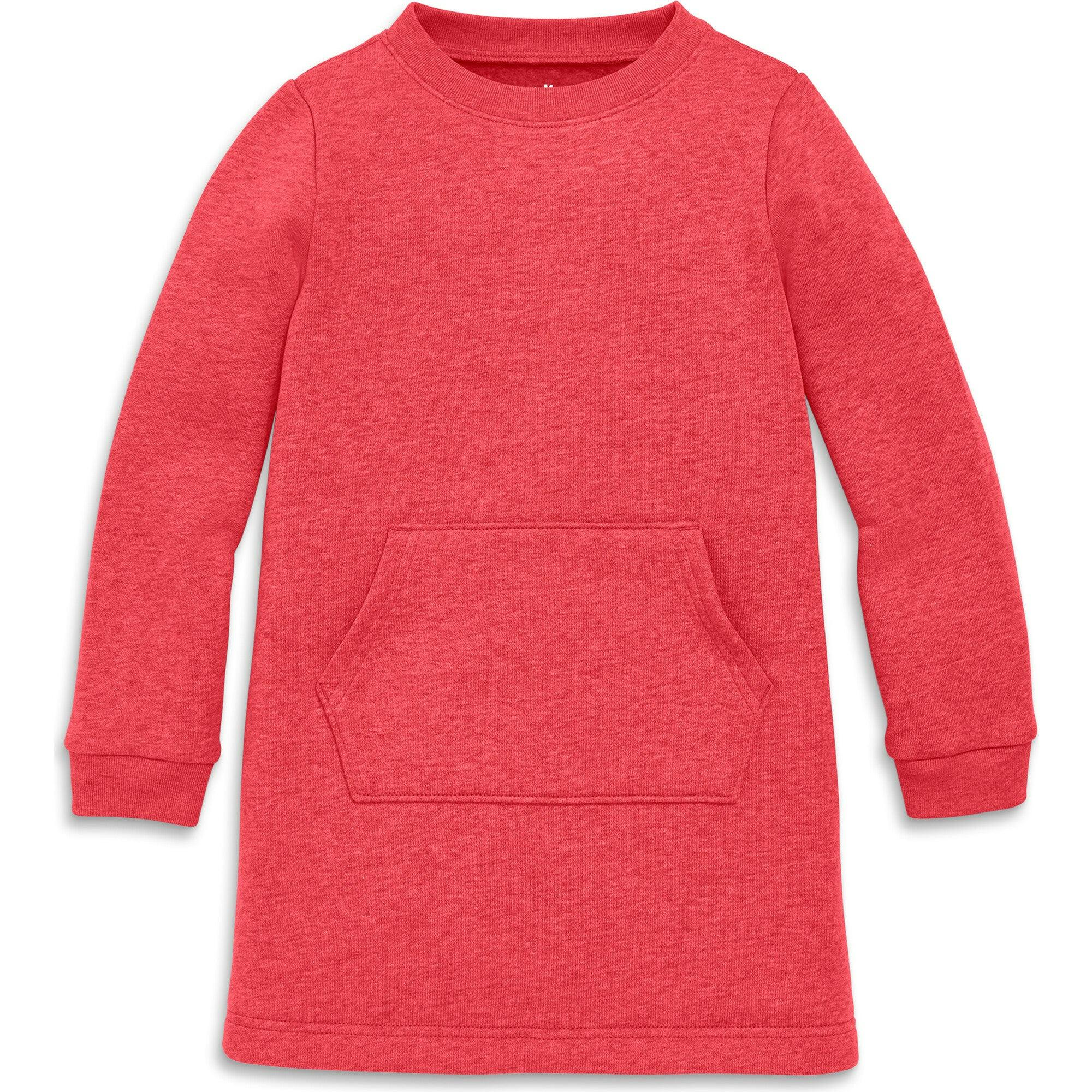 Kids cozy fleece sweatshirt dress