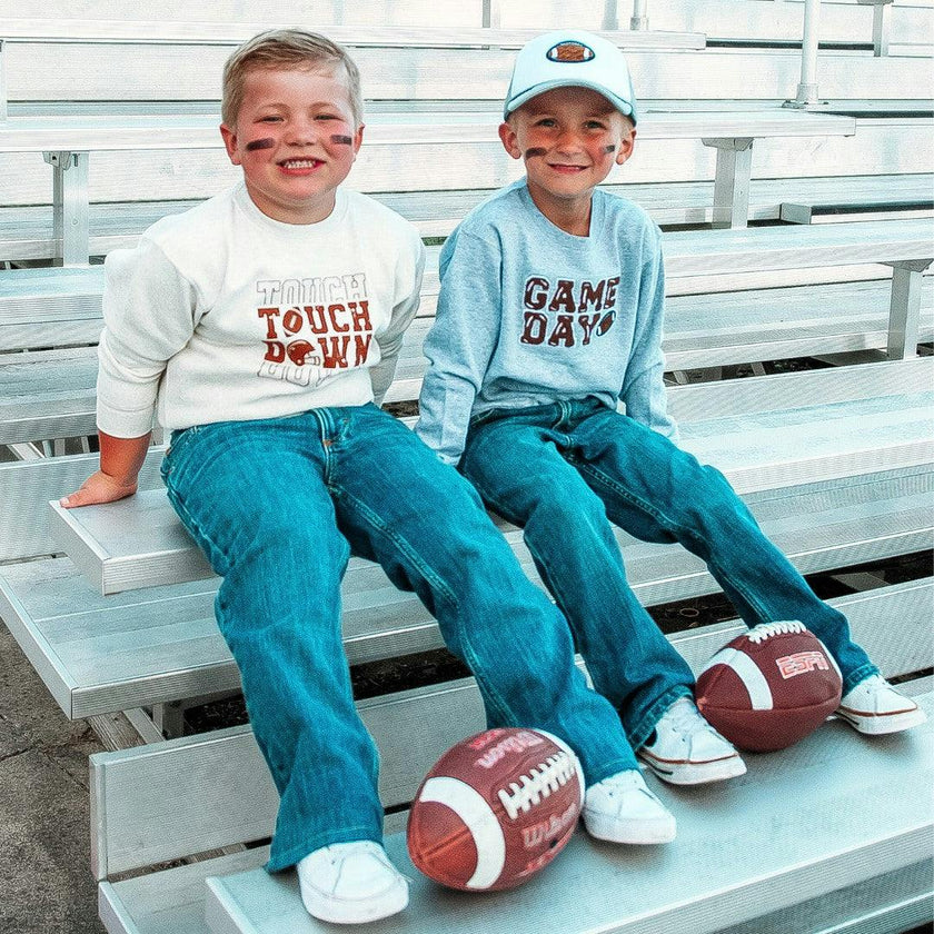 Game Day Patch Sweatshirt - Gray
