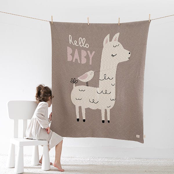 Hello Lama Blanket