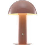 Boletus 10.75" Contemporary Bohemian Rechargeable/Cordless Iron Integrated LED Mushroom Table Lamp