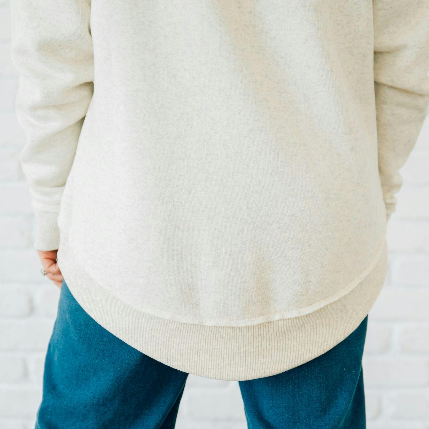 Game Day Football Sequin Patch Women's Sweatshirt