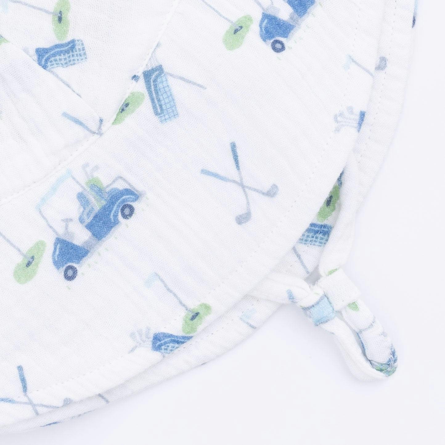 Baby Golf Carts Blue - Wide Brim Sun Hat