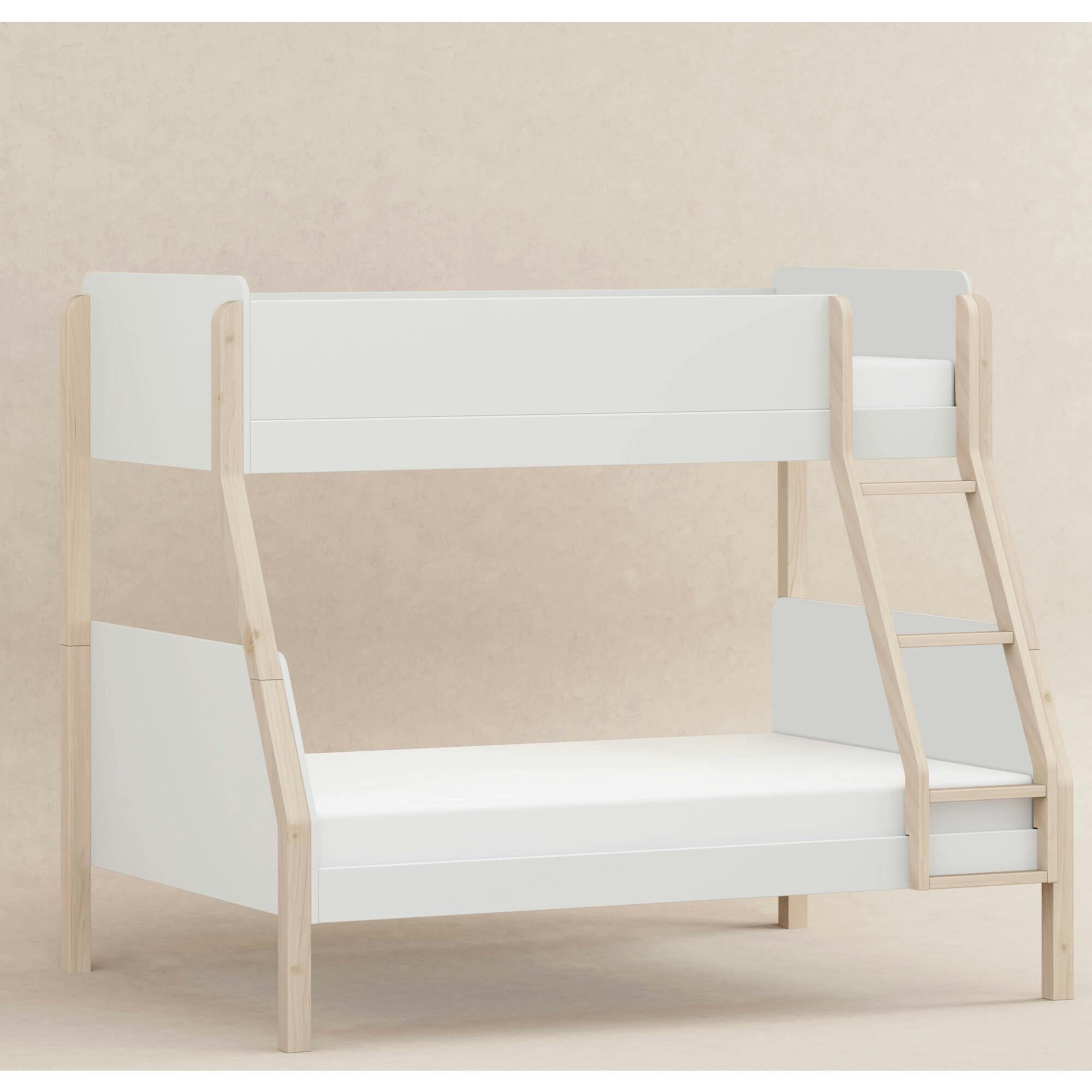 TipToe Twin-Over-Full Bunk Bed In White And