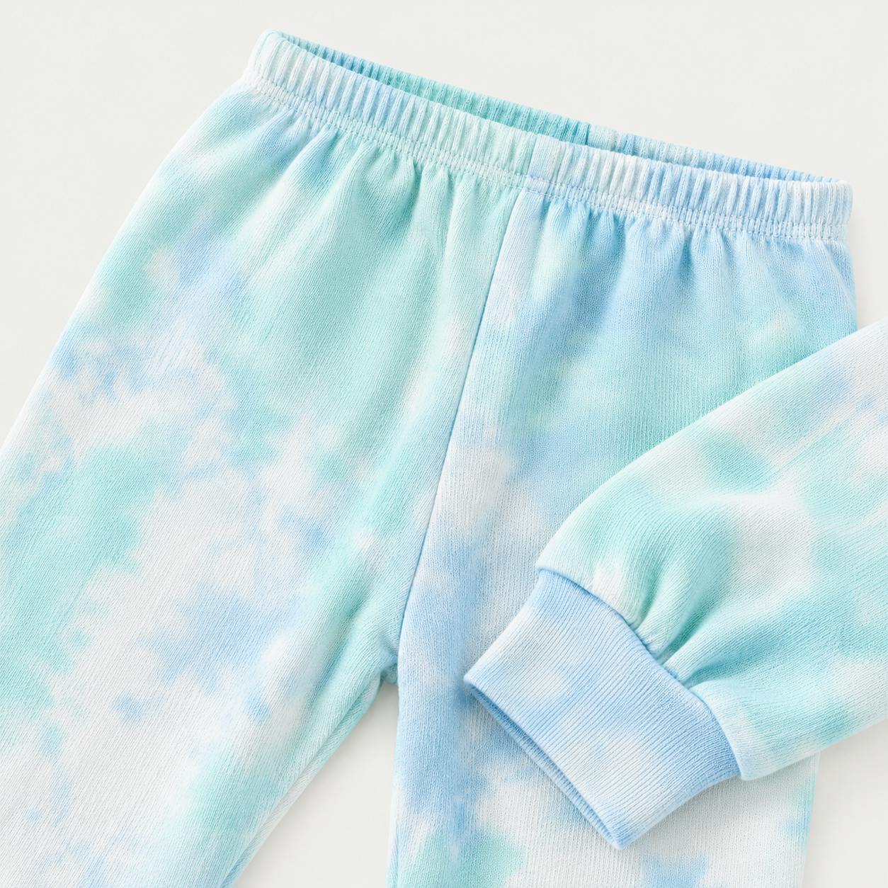 Lightweight French Terry Marble Long Sleeve Tee + Jogger Set