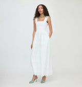 The Ashlyn Nap Dress - White Trellis Broderie