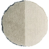 Sun Rays 2-Shade Round Woolable Floor Cushion