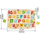 Hape: Peg Puzzle: ABC Picture - 27pc Wooden Puzzle