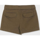 Organic Cotton Cargo Front Short With Belt