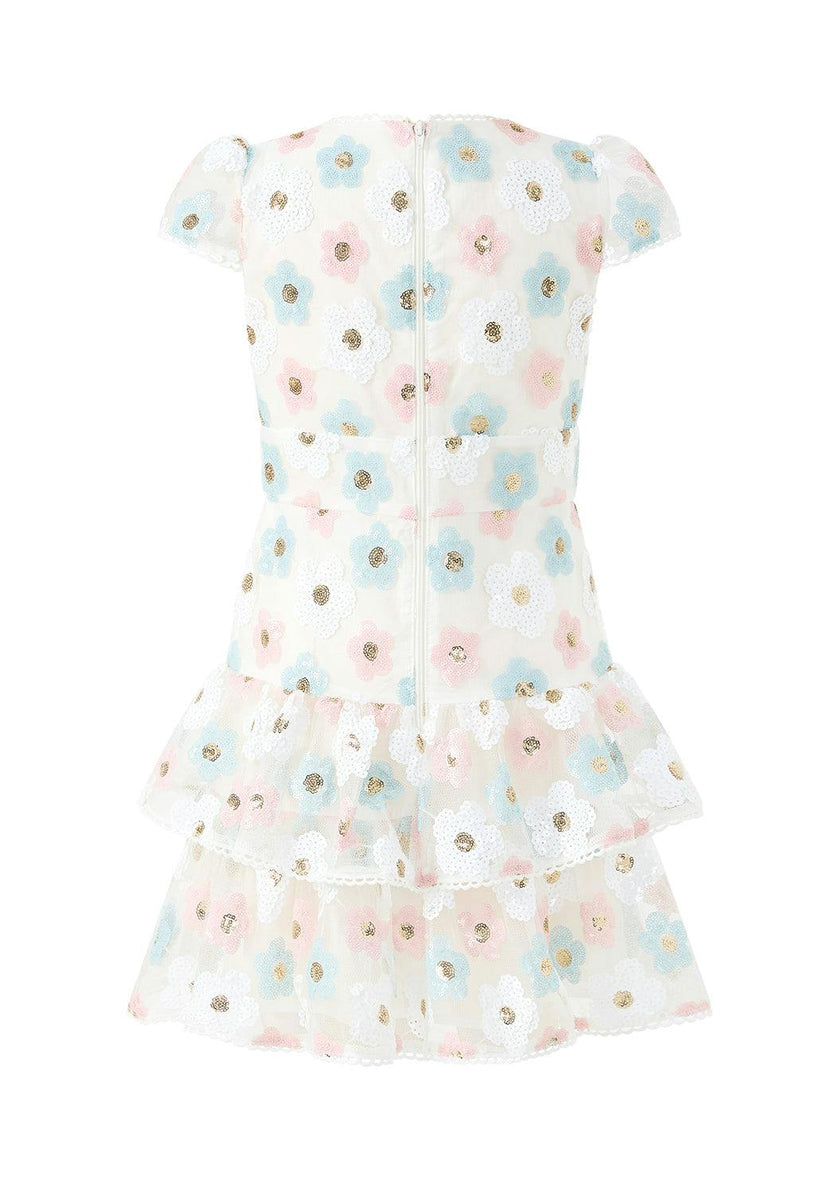 Gabrielle Frill Sequin Mini Dress
