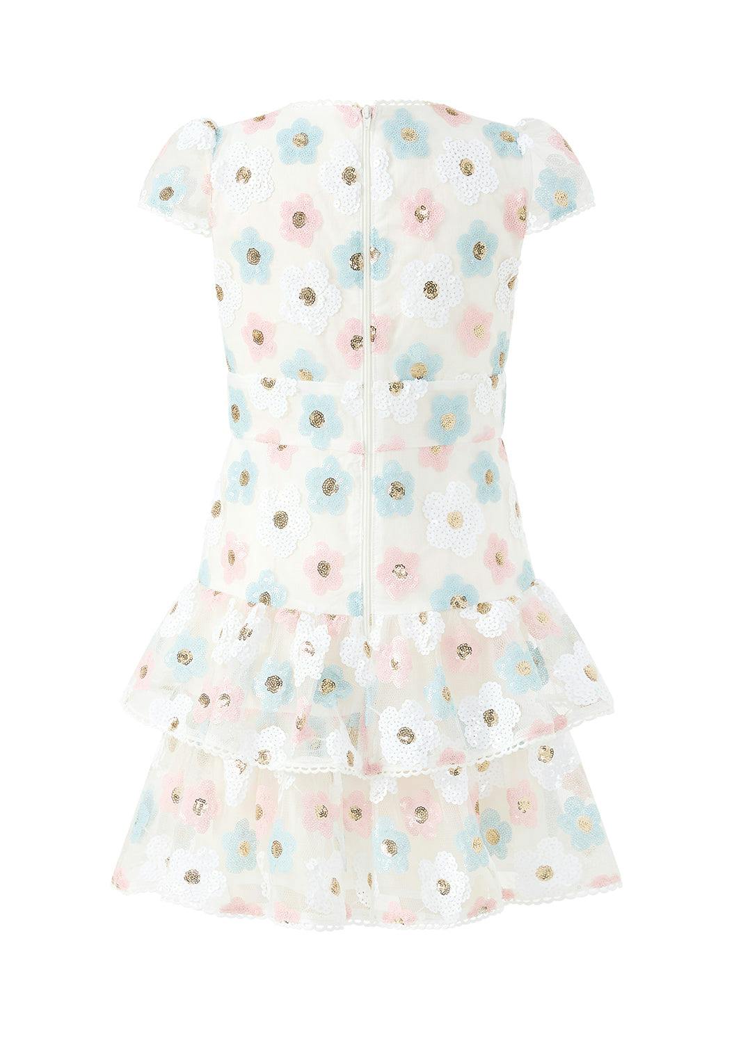 Gabrielle Frill Sequin Mini Dress