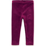 Velour Comfortable Fit Stretch Leggings, Red