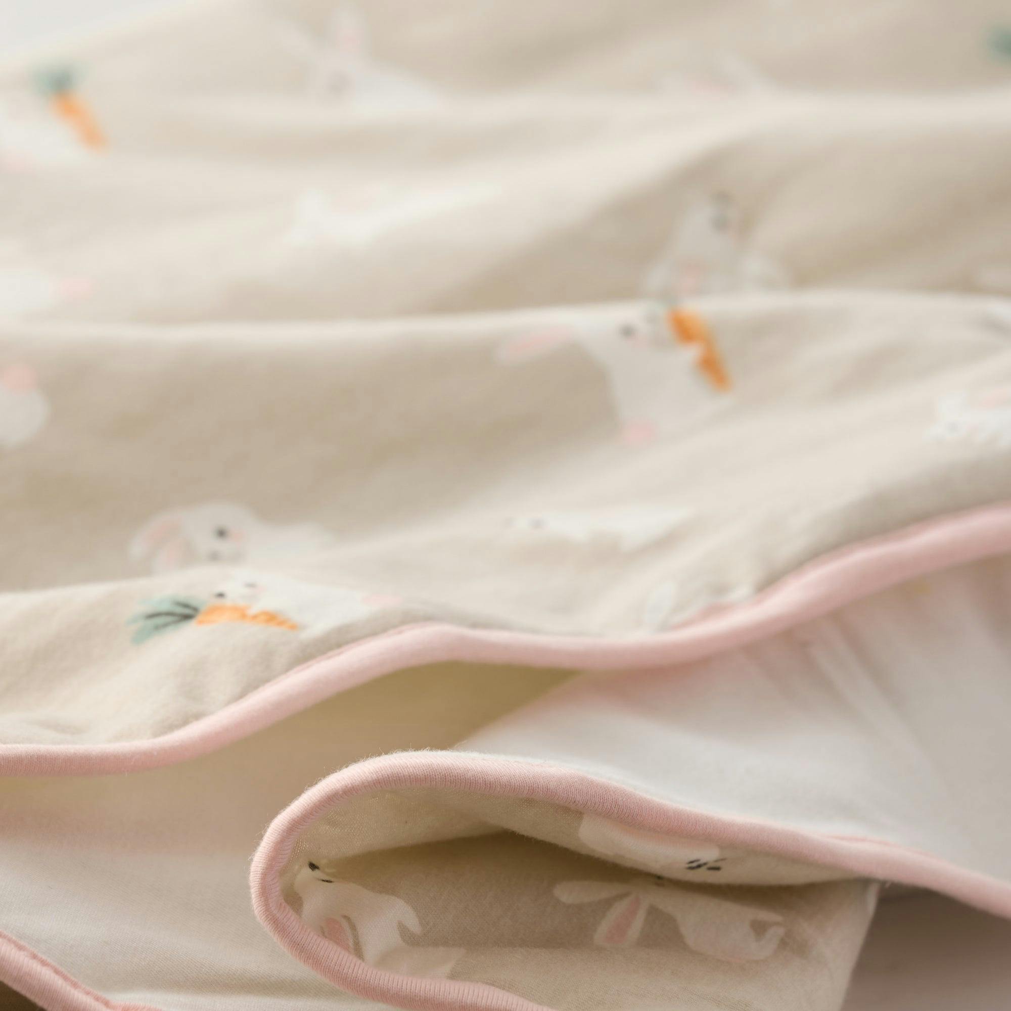 QUINN Reversible Light Weight Quilted Baby Blanket