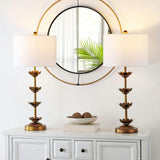 Lani Leaf Table Lamps with USB Port