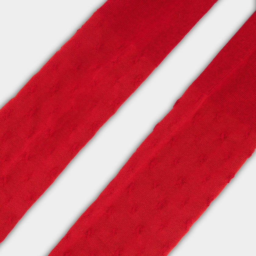 Knit Tights with Tone-On-Tone Star Pattern