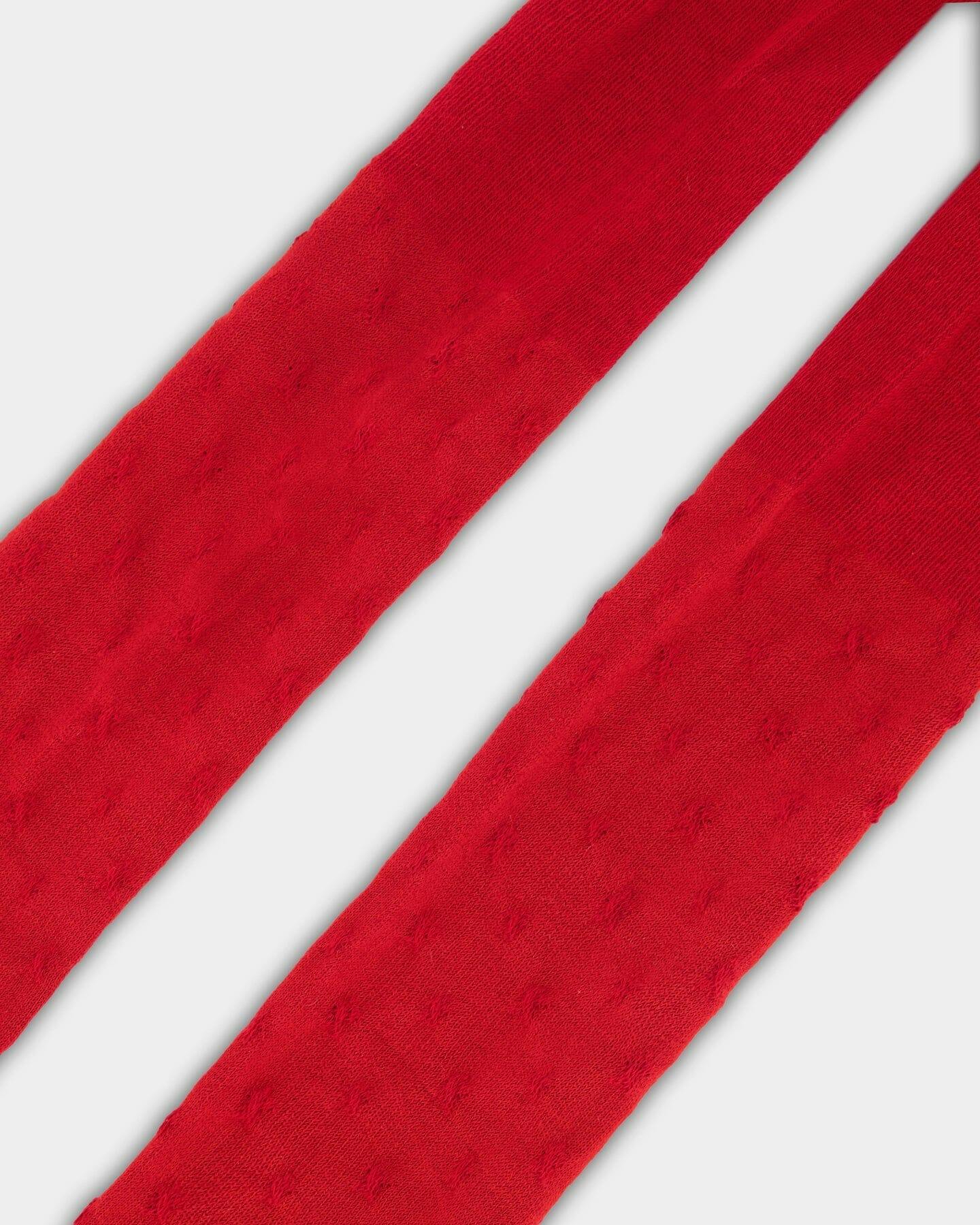 Knit Tights with Tone-On-Tone Star Pattern