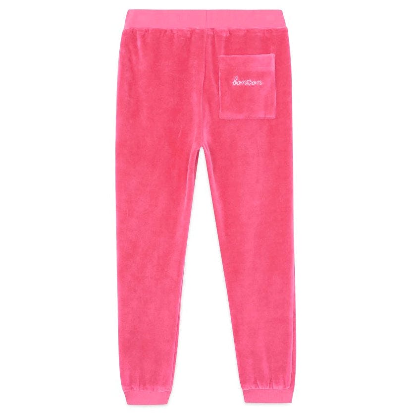 BONTON Bubblegum Velour Jogg Sweatpants