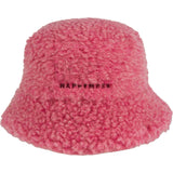 adult merino wool bucket hat - dusty pink