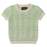 Plaid Knit Top