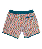 Swimshort Tommaso - Scales Pint Cinnamon Teal