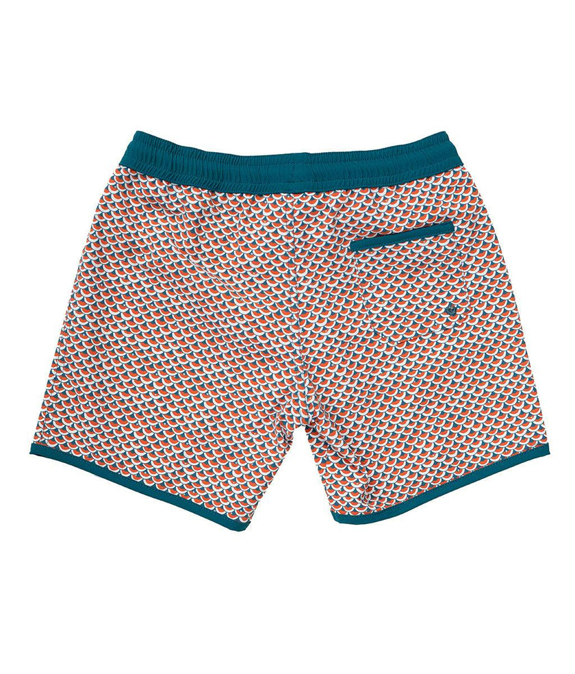 Swimshort Tommaso - Scales Pint Cinnamon Teal