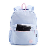 Oz Daypack Backpack with Doodle Large Pencil Case in Baby Blue