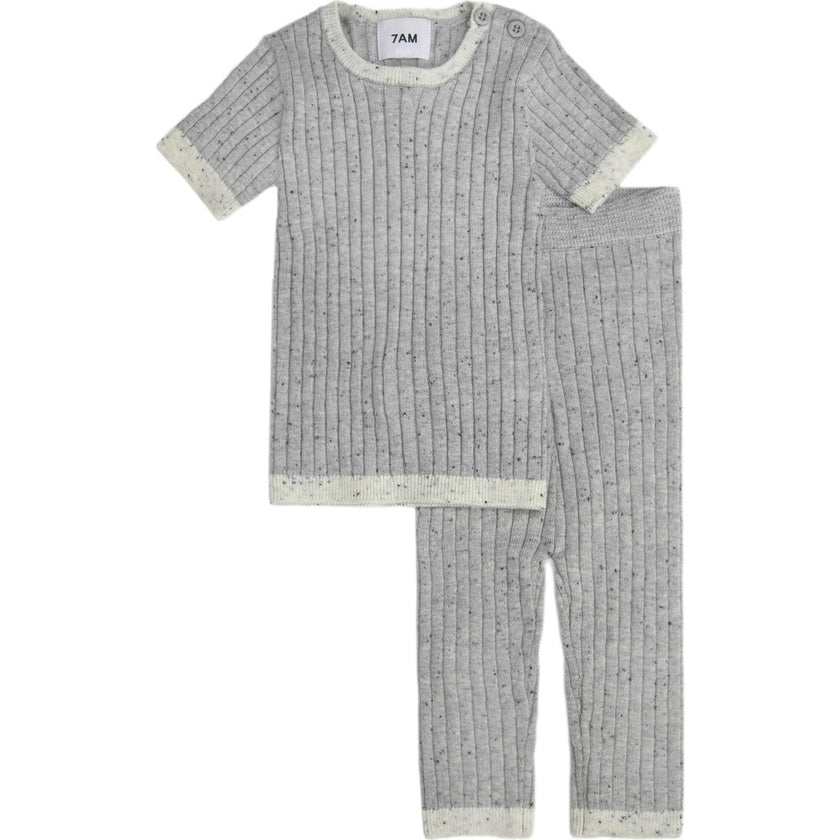 Ribbed Knit Retro Leggings