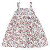 girls mercado bloom square neck dress