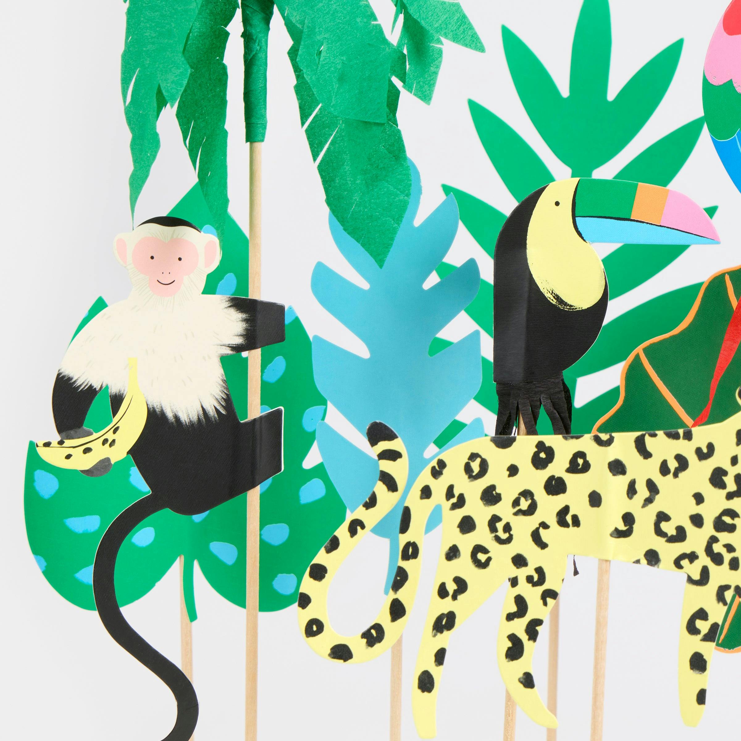 Jungle Jamboree Cake Toppers