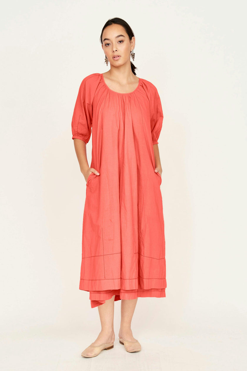 Seville Dress in Lobster
