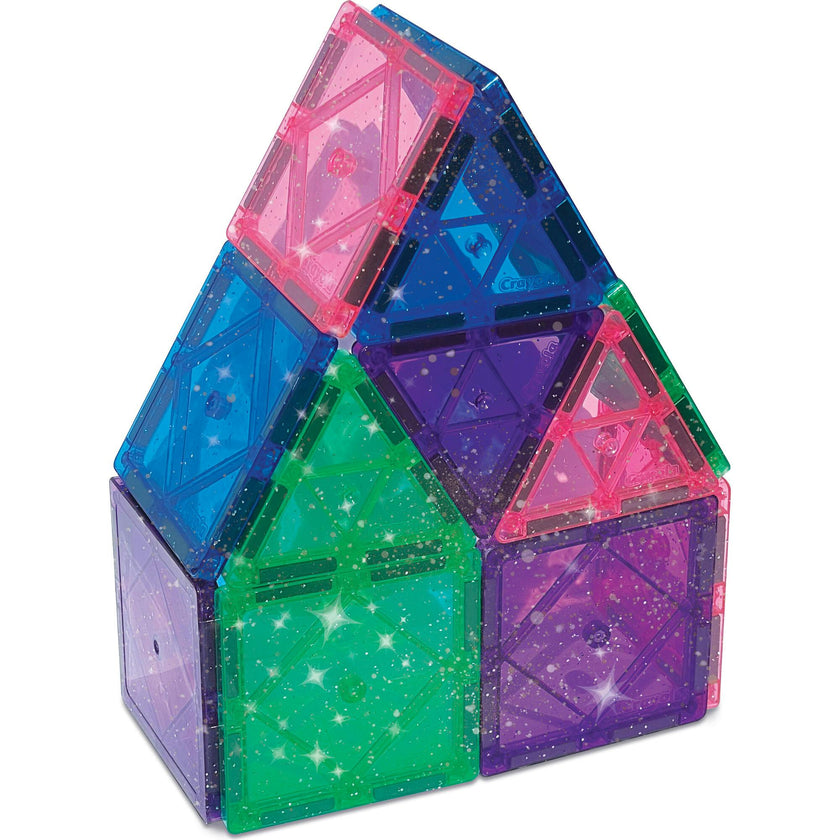 Crayola Glitter Magnetic Tiles 14 Piece Expansion Pack