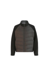 Black Quilted Zip Jacket